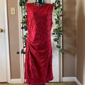 Red Dress with A Bit Of Flare